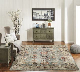 Ancient Boundaries Lily LIL-07 Pale Blues/Multi Area Rug Room Scene Image