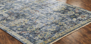 Ancient Boundaries Lily LIL-09 Vintage Denim Area Rug Close Up Image