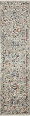 Ancient Boundaries Lily LIL-10 Pearl Grey Area Rug Runner Image