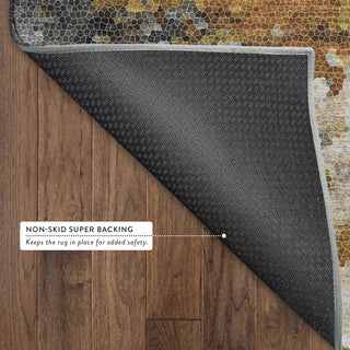 Dalyn Lumara LM1 Graphite Area Rug Backing Image