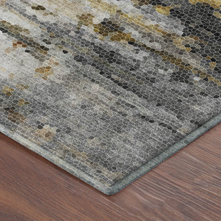 Dalyn Lumara LM1 Graphite Area Rug Corner Image
