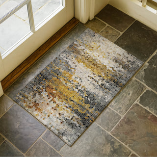 Dalyn Lumara LM1 Graphite Area Rug Scatter Lifestyle Image Feature