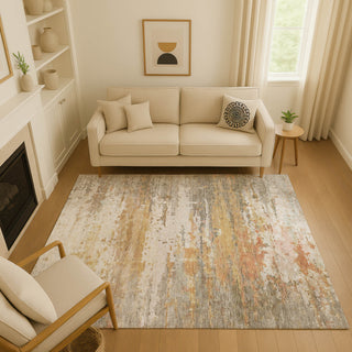 Dalyn Lumara LM1 Khaki Area Rug Lifestyle Image Feature