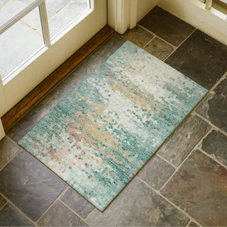 Dalyn Lumara LM1 Seafoam Area Rug Scatter Lifestyle Image Feature