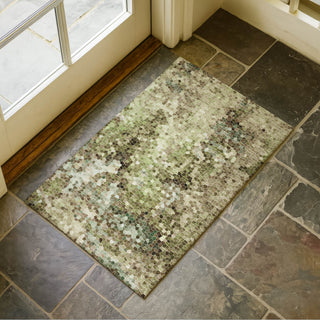 Dalyn Lumara LM2 Aloe Area Rug Scatter Lifestyle Image Feature