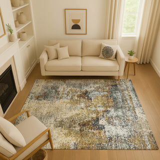 Dalyn Lumara LM2 Khaki Area Rug Lifestyle Image Feature