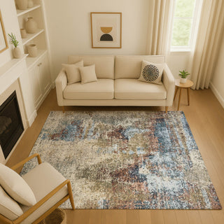 Dalyn Lumara LM2 Putty Area Rug Lifestyle Image Feature
