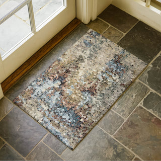 Dalyn Lumara LM2 Putty Area Rug Scatter Lifestyle Image Feature