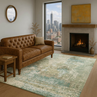 Dalyn Lumara LM2 Seafoam Area Rug Lifestyle Image Feature