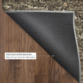 Dalyn Lumara LM3 Brown Area Rug Backing Image