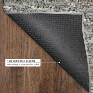 Dalyn Lumara LM3 Pewter Area Rug Backing Image