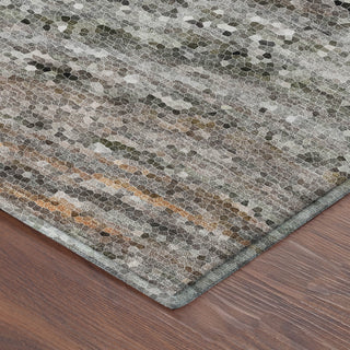 Dalyn Lumara LM3 Pewter Area Rug Corner Image