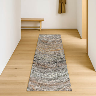 Dalyn Lumara LM3 Pewter Area Rug Runner Lifestyle Image Feature