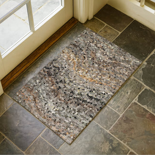 Dalyn Lumara LM3 Pewter Area Rug Scatter Lifestyle Image Feature