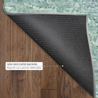 Dalyn Lumara LM3 Teal Area Rug Backing Image