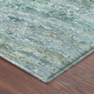 Dalyn Lumara LM3 Teal Area Rug Corner Image