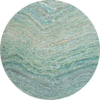 Dalyn Lumara LM3 Teal Area Rug Round Main Image