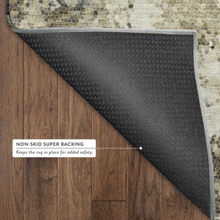 Dalyn Lumara LM4 Pewter Area Rug Backing Image