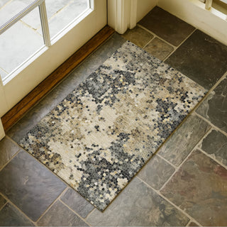 Dalyn Lumara LM4 Pewter Area Rug Scatter Lifestyle Image Feature