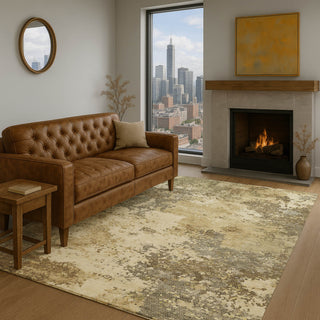 Dalyn Lumara LM4 Wheat Area Rug Lifestyle Image Feature