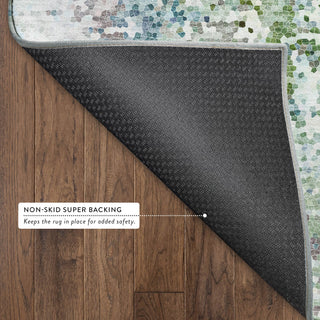 Dalyn Lumara LM5 Aqua Area Rug Backing Image