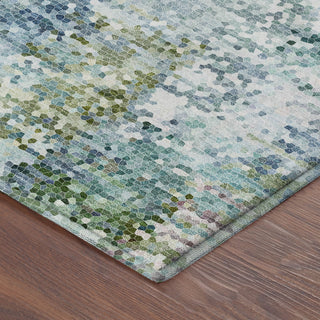 Dalyn Lumara LM5 Aqua Area Rug Corner Image
