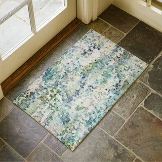 Dalyn Lumara LM5 Aqua Area Rug Scatter Lifestyle Image Feature