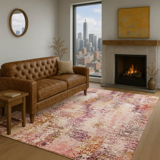 Dalyn Lumara LM5 Blush Area Rug Lifestyle Image Feature