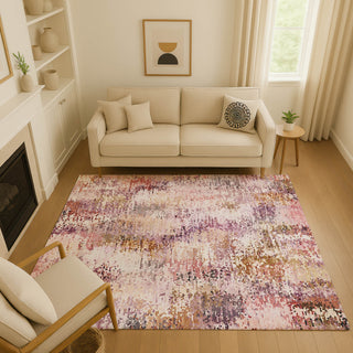 Dalyn Lumara LM5 Blush Area Rug Lifestyle Image Feature