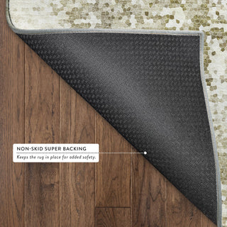 Dalyn Lumara LM5 Khaki Area Rug Backing Image