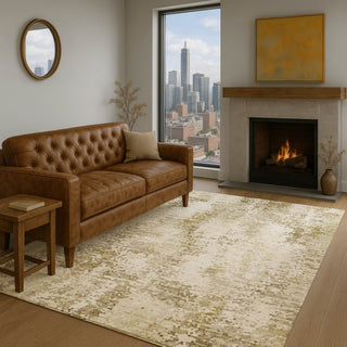 Dalyn Lumara LM5 Khaki Area Rug Lifestyle Image Feature