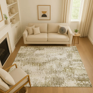 Dalyn Lumara LM5 Khaki Area Rug Lifestyle Image Feature