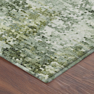Dalyn Lumara LM5 Olive Area Rug Corner Image