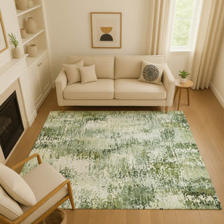 Dalyn Lumara LM5 Olive Area Rug Lifestyle Image Feature
