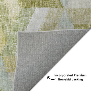 Dalyn Lorenzo LN1 Aloe Machine Washable Area Rug Backing Image