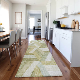 Dalyn Lorenzo LN1 Aloe Machine Washable Area Rug Runner Lifestyle Image Feature
