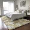 Dalyn Lorenzo LN1 Tan Machine Washable Area Rug Lifestyle Image Feature