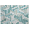 Dalyn Lorenzo LN1 Teal Machine Washable Area Rug Scatter Main Image