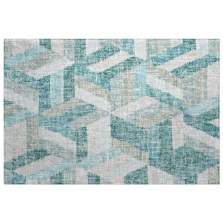 Dalyn Lorenzo LN1 Teal Machine Washable Area Rug Scatter Main Image