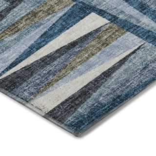 Dalyn Lorenzo LN2 Denim Machine Washable Area Rug Corner Image