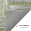 Dalyn Lorenzo LN2 Green Machine Washable Area Rug Backing Image