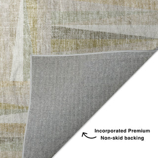 Dalyn Lorenzo LN2 Linen Machine Washable Area Rug Backing Image