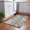 Dalyn Lorenzo LN3 Ivory Machine Washable Area Rug Scatter Lifestyle Image Feature