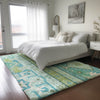 Dalyn Lorenzo LN3 Mint Machine Washable Area Rug Lifestyle Image Feature