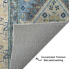 Dalyn Lorenzo LN3 Navy Machine Washable Area Rug Backing Image