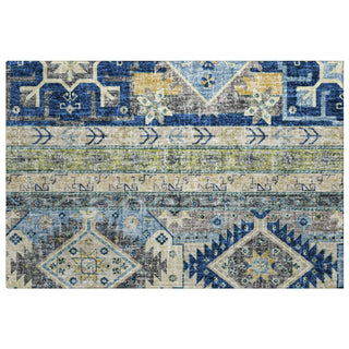 Dalyn Lorenzo LN3 Navy Machine Washable Area Rug Scatter Main Image