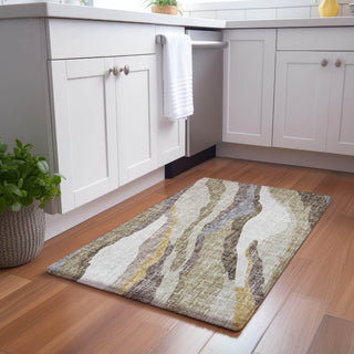 Dalyn Lorenzo LN4 Beige Machine Washable Area Rug Scatter Lifestyle Image Feature