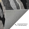 Dalyn Lorenzo LN4 Black Machine Washable Area Rug Backing Image