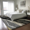 Dalyn Lorenzo LN4 Black Machine Washable Area Rug Lifestyle Image Feature