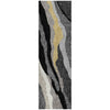 Dalyn Lorenzo LN4 Black Machine Washable Area Rug Runner Main Image